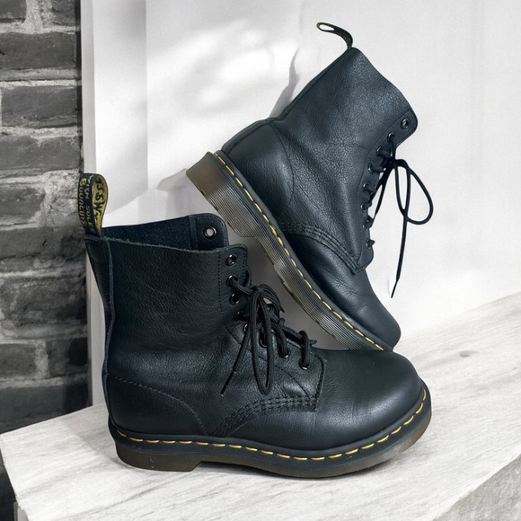 Dr. Martens Shoes - Dr Martens Black Leather Lace-Up Boots